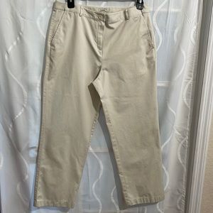 L.L Bean Classic Fit Beige Pants, Size 14P